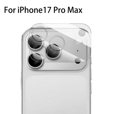 CrystalClear 17PM Full Lens Cover (1–5 Sets) – Tempered Glass Camera Film for iPhone 17/17 Air/17 Pro/17 Pro Max