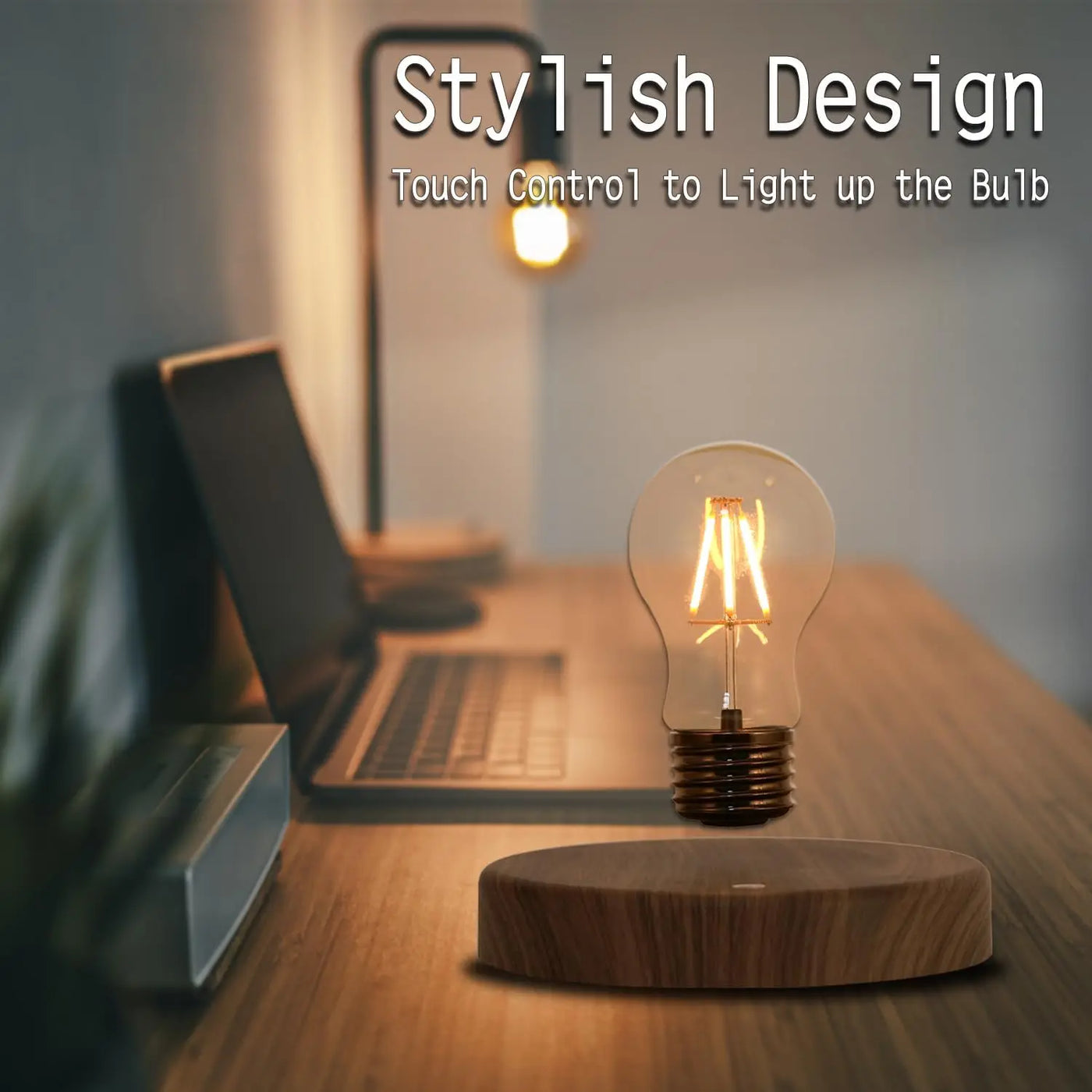AirSpin Floating Bulb – Levitating LED Night Light Ideal for Creative Gifts