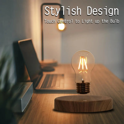 AirSpin Floating Bulb – Levitating LED Night Light Ideal for Creative Gifts