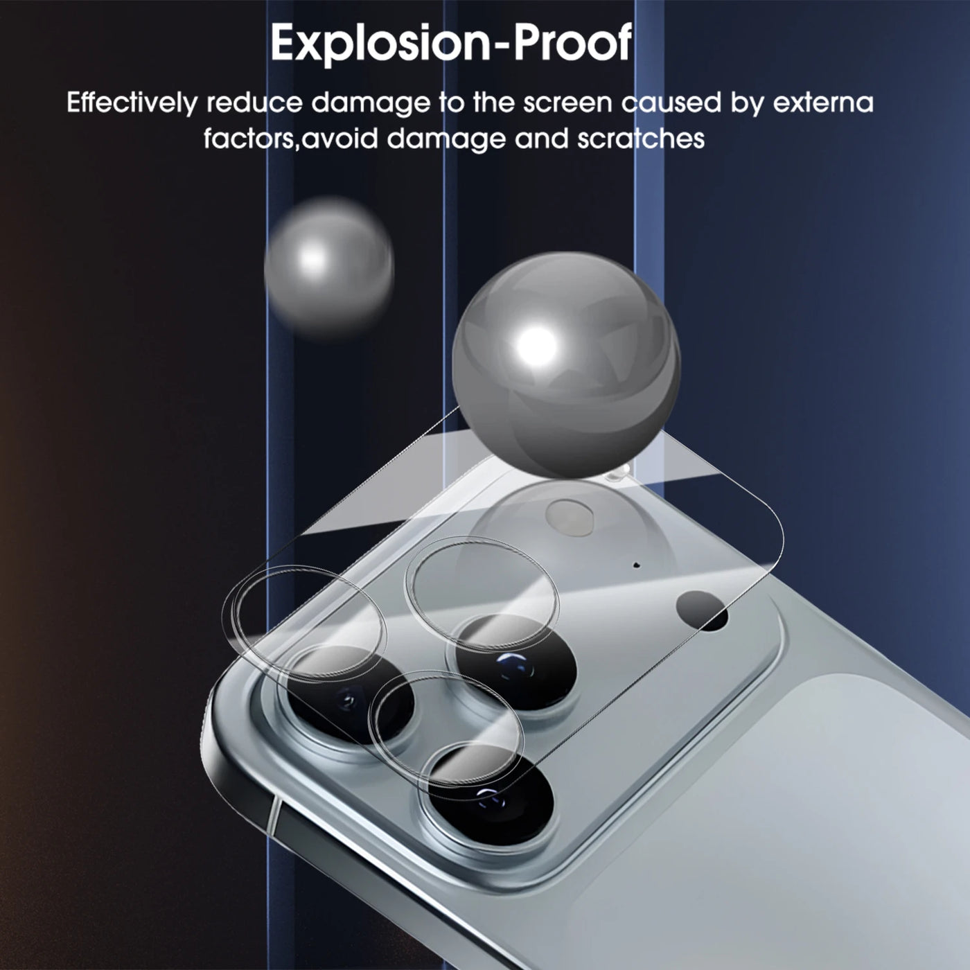 CrystalClear 17PM Full Lens Cover (1–5 Sets) – Tempered Glass Camera Film for iPhone 17/17 Air/17 Pro/17 Pro Max