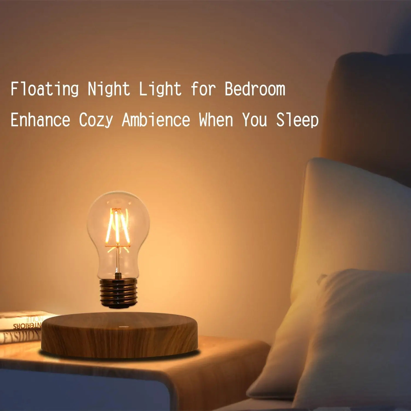 AirSpin Floating Bulb – Levitating LED Night Light Ideal for Creative Gifts